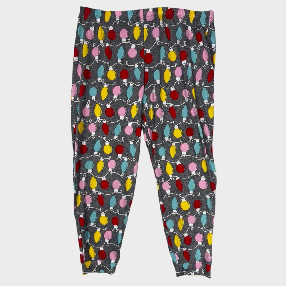 Secret Treasures Womens XL 16-18 Christmas Lights Pattern Pajama Pants